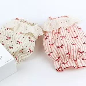 코코아허니 415G4 리본 도트 블라우스레이스 강아지 애완견옷 반려견의류