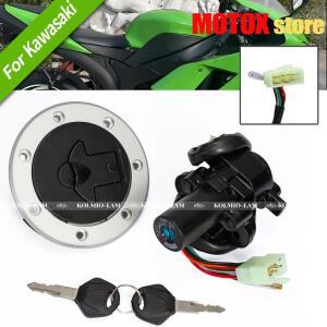 오토바이 점화 스위치 잠금 연료 가스 캡키 세트 Ninja ZX-6R ZZR400 1991-2006