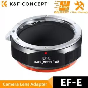 K F Concept EOS to E 마운트 어댑터 캐논 호환 EF EF-S 렌즈 NEX 미러리스 카메라 소니 A6000 A6400 A7