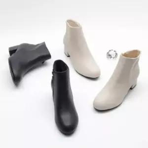 여성 앵클부츠 미들힐 빅사이즈 103202 부츠 워커 앵글부츠