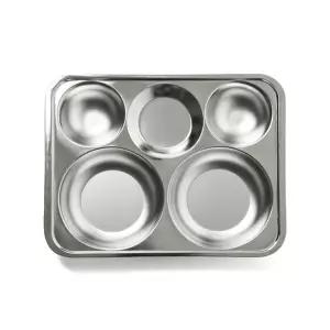 스텐식판 원형3찬 대 성인 급식 구내식당 학교 관공용 단체 단체용 식당용 배식판