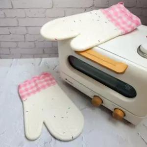 오븐 장갑 실리콘 주방 베이킹 요리 안전 보호 2개입 주방용 냄비손잡이 뚜껑 집게