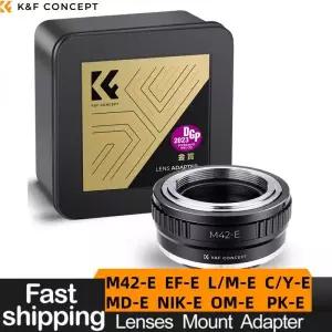 M42 Canon EF EOS FD MD Nikon 올림푸스 호환 OM PK C/Y Leica M 렌즈-소니 E A5000 A6400 A1 카메라 마운