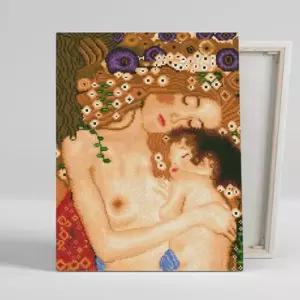 명화풍경 클림트 엄마와 아기 보석십자수 캔버스 40x50cm