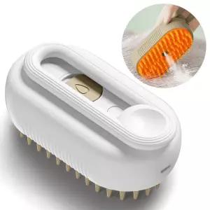고양이스팀브러쉬 뚜또가또 화이트 강아지 털 빗러쉬 고양이 러쉬 털빗 제거기