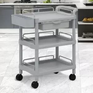 CART-601B 웨건 주방트롤리 이동식카트 3단 웨곤 무빙 트롤리 주방카트 이동식조리대 3단카트 미용카트