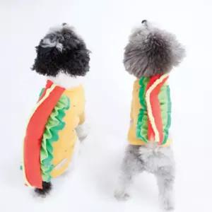 특이한 강아지 뉴욕 핫도그 티셔츠 허리긴 옷 귀여운패션 나시 반려견 닥스훈트 여름 나시티 귀여운 반려