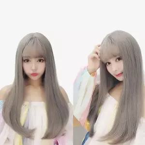 [셀러에이드]통 다양한 연출 데일리 패션 생머리가발 (망포함)