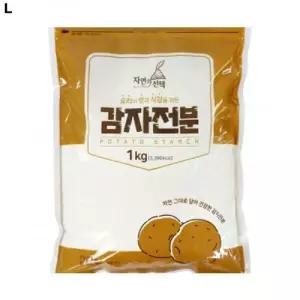 자연의선택 감자전분 1kg1KG분 대용량분 비닐분 분팩 가루 파우더 분말 가정용분 고급분 분가루