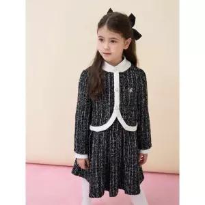 빈폴 키즈 클래식 트위드 피스  자켓 세트 블랙 BI6171G015 379066