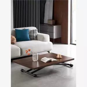 조절 높이 리프트테이블 화이트 소파 좌식 거실