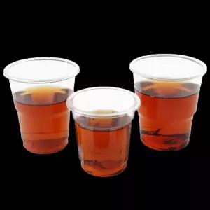 항공기 잔 플라스틱 시음컵 맛보기 식당용 일회용 투명