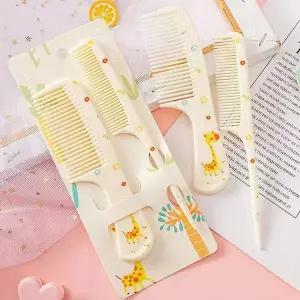 [셀러에이드]동물 캐릭터 헤어브러쉬 2종 도끼빗 꼬리빗세트