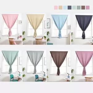 키밍 찍찍이 암막 커튼 창문커텐 무타공 부착식식 가리개 현관 바람막이 방풍 방충망 벽걸이 도어 다용도