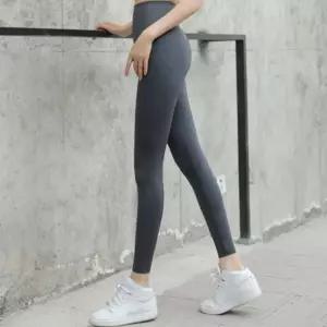 하이웨스트 스판 레깅스 L 그레이 패션 타이즈 여성 여자 팬츠