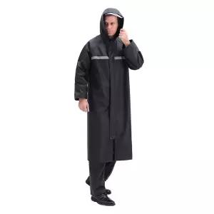 오토바이 우비 남성 트렌치 비옷 캠핑 레인코트 반사띠판초우의 어른용 성인 다회용 방수 장마 롱레인 용코