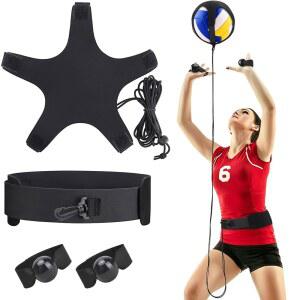 TOBWOLF 배구 스파이크 트레이너, 탄력적인 자가 훈련 저항 밴드, 장비 보조 장치로 서브, 점프, 팔 스윙 메커니즘 및 스파이킹 파워 향상