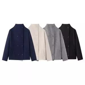 모직 겨울 캐주얼 차이나 더블 코트 여성패션 DL4