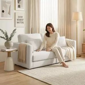 [지베스]앤 아쿠아패브릭 접이식 소파베드 3인