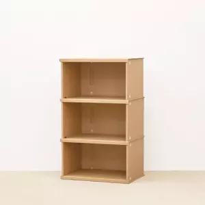 모던종이책장3형 3단low조립책꽂이 수납 가구