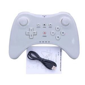 Wii U 프로용 린선탑 무선 프로 컨트롤러, 충전 케이블이 있는 U용 충전식 게임 컨트롤러(흰색)