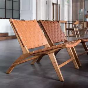 북유럽 브라운 라운지 소파 카페 월넛 등받이 프레임 의자 라이트 낮은의자 가죽