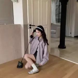 여성용 봄 복 점퍼 코트 야구 차이나 상의 원픽1