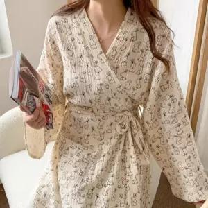 보들보들 깜찍토끼 로브 샤워가운 목욕실크가운 로브런 골프 골프용 골프런 까운 여성 용타올