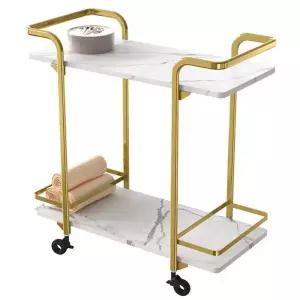 럭셔리 골드 무빙카트 호텔 서빙카 트롤리 식당 2단