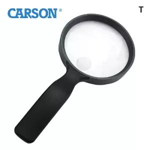카슨 휴대용돋보기 2배 초점3.5 JS-24곤충관찰 실버용품 다용도 책읽기 확대 손잡이 독서용 다목적 용돋보