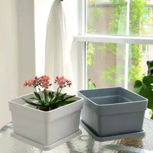 베하몰 고강도 플라스틱 정사각 화분 27x27x17cm플라워 꽃집 분배 인테리어 정원 원예 베란다 디자인 심플