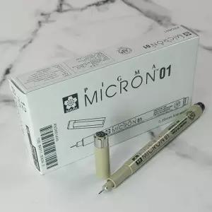 사쿠라 피그마 MICRION 0.25mm Black 1다스(12자루)펜 가는 일제 필기용 학생 사인 싸인 수성