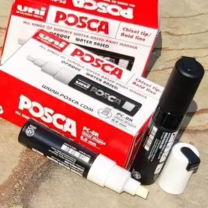 유니 데코펜 포스터마카 포스카-8mm 대형닙 6개입수성 마커 유성매직 매직