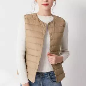 초경량 방한조끼 따뜻한 느낌 캐주얼 보온 여성후드조끼 패딩 러닝 겨울 여자