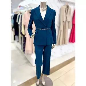 [하프클럽/] 세이브존01 벨티드 재킷 슬랙스 세트 MYBAWJP4110_A