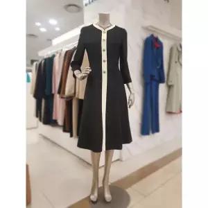 [하프클럽/] 세이브존01 사이드 라인 배색 벨티드 원피스 MZBGWO3950_A