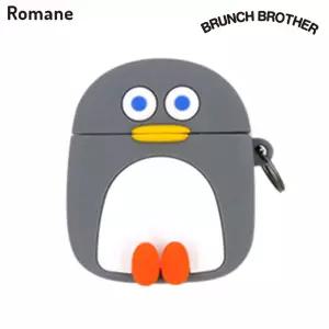 로마네 브런치브라더 펭귄 에어팟실리콘 케이스 (그레이) 프로 이어폰수납 이어폰통 보관 소프트