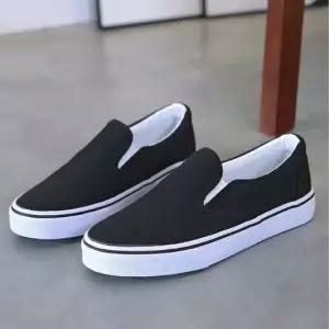 쿨샵 남여 베이직 무지 슬립온 깔끔한코디 스니커즈