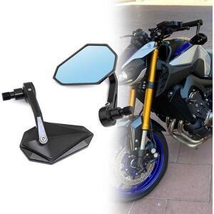 야마하 MT-07 R6 R1 FZ1FZS1000 FZ6 XJ6 TMAX530 바 엔드 미러용 오토바이 핸들바