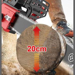 무선 전기 체인톱 목재 원예 로깅 인치 12 배터리용 도구 충전식 전기톱 절단 18V