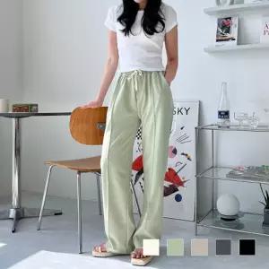 나비드 여자 핀탁 와이드 팬츠 SD-230427W트레이닝복 여성운동바지 트레이닝 핀턱 여성용 용바지