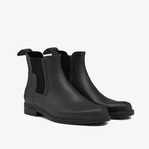 헌터남성 오리지날 리파인드 첼시 레인부츠 장화 블랙 MFS9060RMABLK