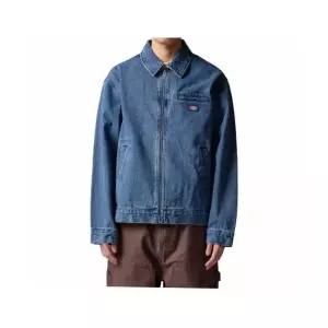 [매장정품] 디키즈 웨이브 로고 데님 재킷 Medium Blue DK0A87R40MB