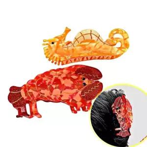 해마 헤어집게핀 빅핀 머리 고정헤어핀 올림 고정 집게 고급