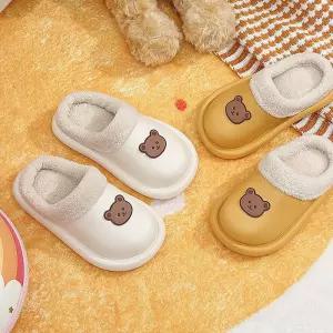 방수 방한 EVA 털 실내화 거실화겨울슬리퍼 룸슈즈 사무실 신슬리퍼 푹신한