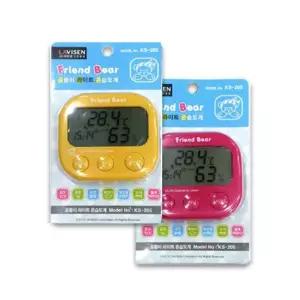MPN 라비센 KS-205 백라이트 온습도계 노랑 도측정기 온도계 디지털