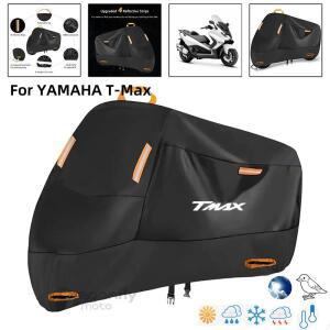 TMAX 로고 오토바이 커버 방수 야외 스쿠터 UV 보호기 레인 YAMAHA T-Max 500