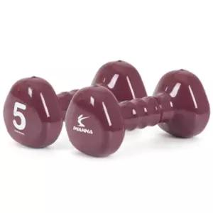 아이워너 PVC 삼각 아령 5kg 프렌치버건디운동덤벨 용덤벨 스포츠 핸들