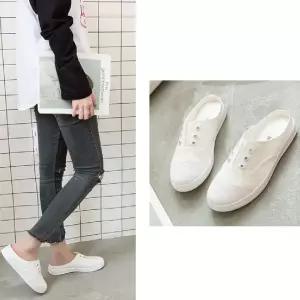 여자 블로퍼 뮬 노끈 여성 로퍼 운동화 슬리퍼캔버스화 스니커즈화 용화 용스니커즈 캔버스화