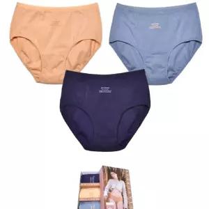 샘방지 코팅 러뷰디 위생팬티 3매입여자속옷 여성용 심플 삼각 면팬티 여성